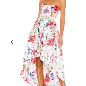Parker Black Label Roxanne Strapless Dress in Garden Party Size 8